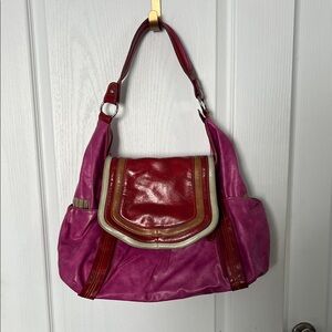 Stylish Pink and Red Women's Bag